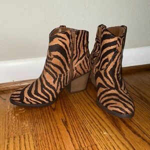 Tiger Print Booties